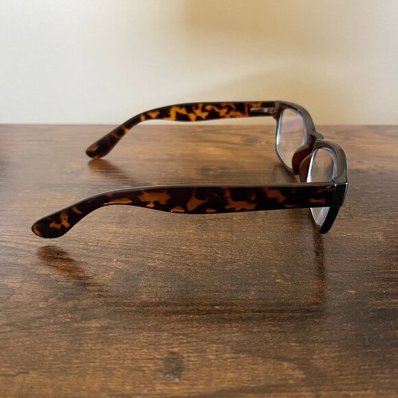 Foster Grant Multifocus Tortoise Shell Round Eyeglass Frames Only 52-17-140 mm - Picture 4 of 7